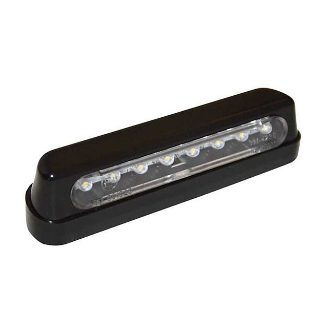 MCS LED License Plate Light Maywood, Black. ECE Appr