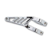 MCS Fingers, Adj. Headlamp Bracket Assembly Long 35-37mm. Chrome – Universal with 1935–1937mm Fork Tubes