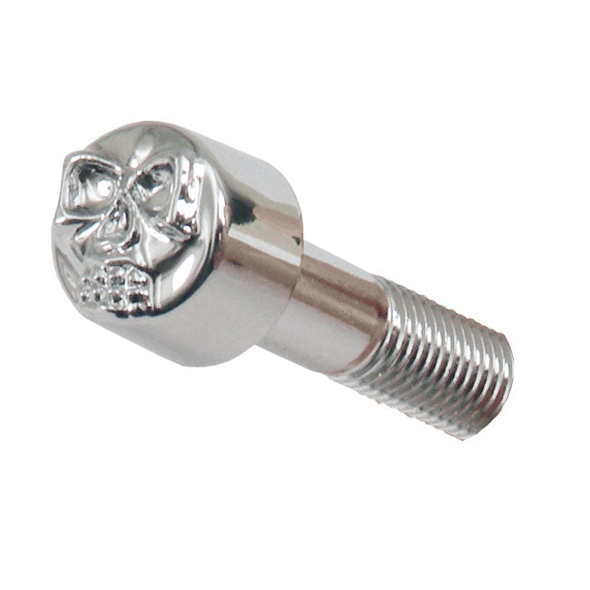 Motorcycle Storehouse Chrome Head Bolt Cover With Skull