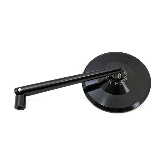 MCS Montana Round Mirror. Black, L&R