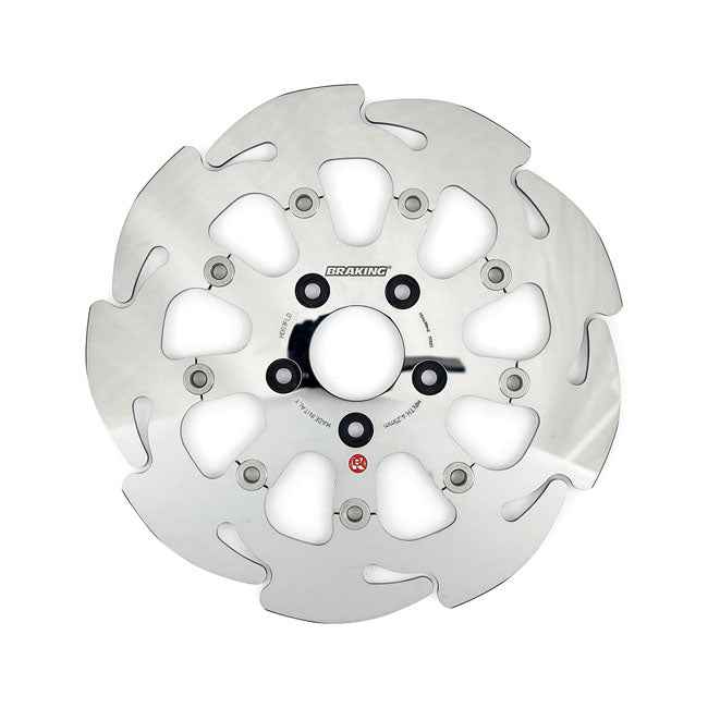 Braking Floating 9-Spoke Wave Brake Rotor 11.5", Rear – Upto 99 Big Twin