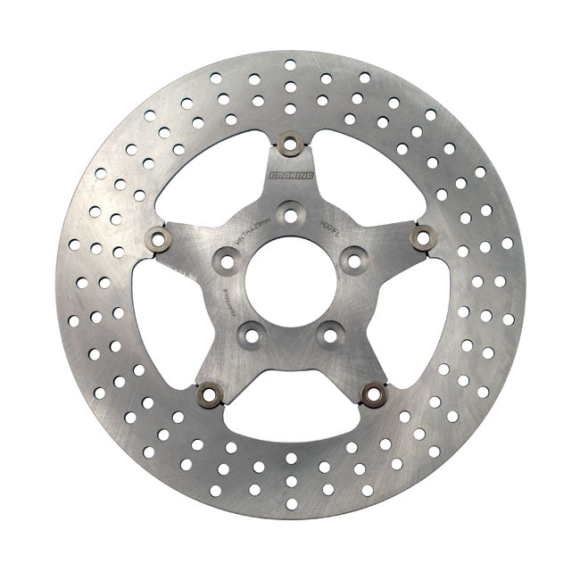 Braking Floating Brake Rotor 11.5", Front Left & Right – 2000–2014 Softail; 2000–2005 Dyna…