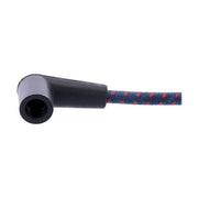 MCS Universal 40" Spark Plug Wire Set. Cotton Cloth Blue/Red – Universal with Pre-1999 Style Coil
