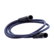 MCS Universal 40" Spark Plug Wire Set. Cotton Cloth Blue/Red – Universal with Pre-1999 Style Coil