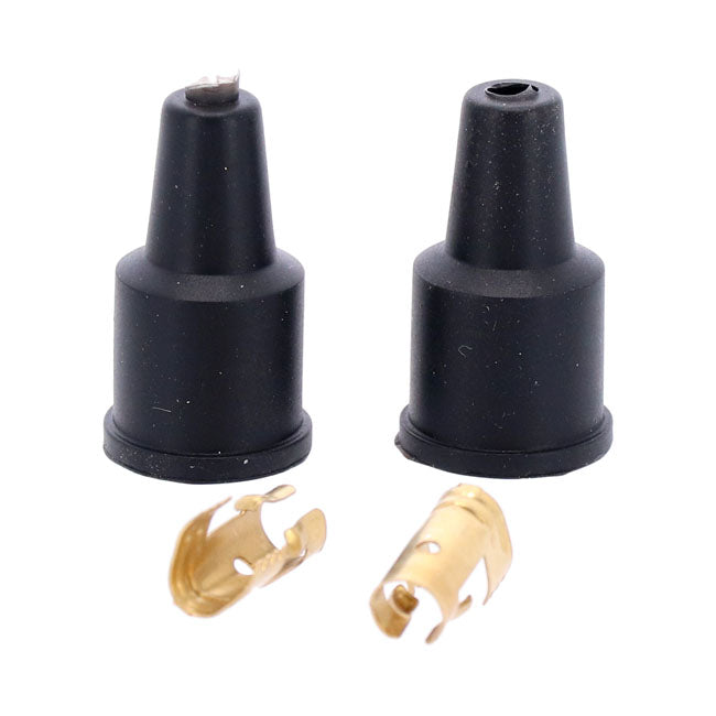MCS Universal 40" Spark Plug Wire Set. Cotton Cloth Brown/Black – Universal with Pre-1999 Style Coil