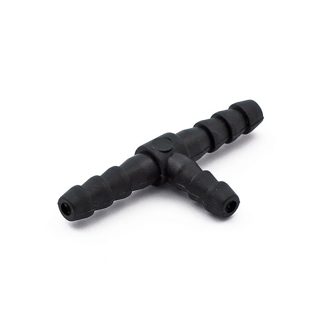 MCS Oil Hose Tee. 3-Way. Black