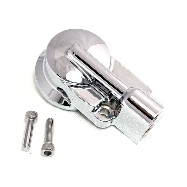 MCS Oil Filter Mount Bracket Kit. Chrome – 1992–1999 Evo Big Twin