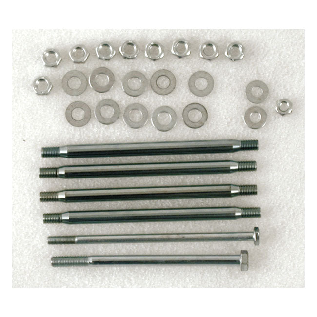 Gardner-Westcott Crankcase Bolt Kit, Hex – 1970–1999 S&S Big Twin Cases Only