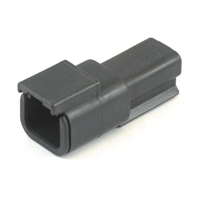Namz Deutsch DTM Connector. Black, Receptacle, 2-Pins