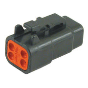 Namz Deutsch DTM Connector. Black, Plug, 4-Pins