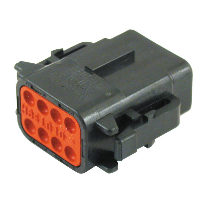 Namz Deutsch Dtm Connector. Black, Plug, 8-Pins