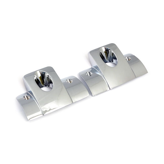 MCS Head Bolt Bridge Cover Set. Smooth, Chrome – 2004–2022 XL Sportster