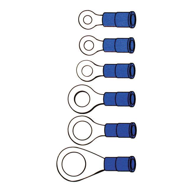 Standard Connectors, Ring Terminal PVC, Crimp. Blue 3.5mm – Universal