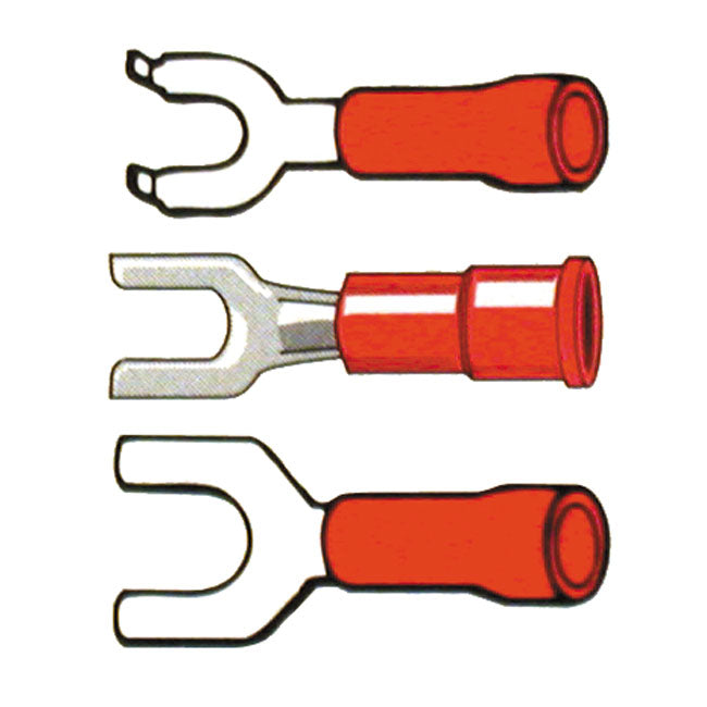 Standard Connectors, Spade Terminal PVC, Crimp. Red 3.5mm