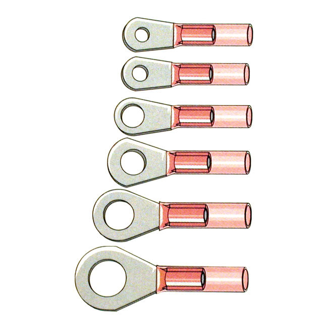 Standard Ring Terminal Connectors #6. Red
