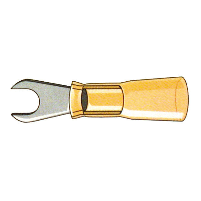 Standard Spade Terminal Connectors #10. Yellow