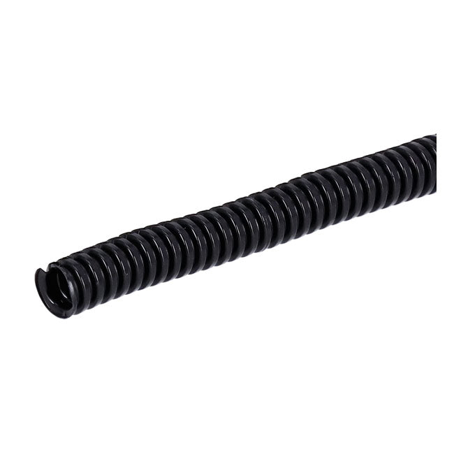 Standard Pvc Split Wiring Loom. 50ft, 1/4" I.d. (6.35 mm). Black – Universal