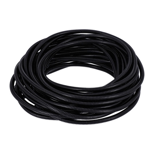 Standard PVC Split Wiring Loom. 50Ft, 1/4" I.D. (6.35mm). Black – Universal