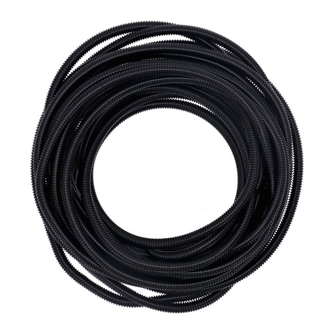 Standard PVC Split Wiring Loom. 50Ft, 3/8" I.D. (9.53mm). Black – Universal