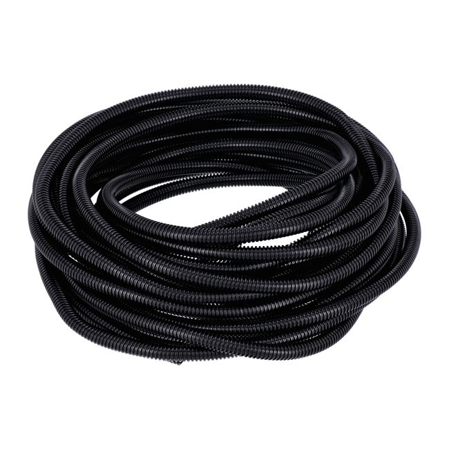 Standard PVC Split Wiring Loom. 50Ft, 3/8" I.D. (9.53mm). Black – Universal