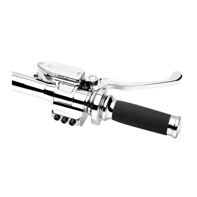 Performance Machine Contour Hydr. Brake Master Cylinder 9/16" Bore. Chrome – for Use with 1" Handlebars