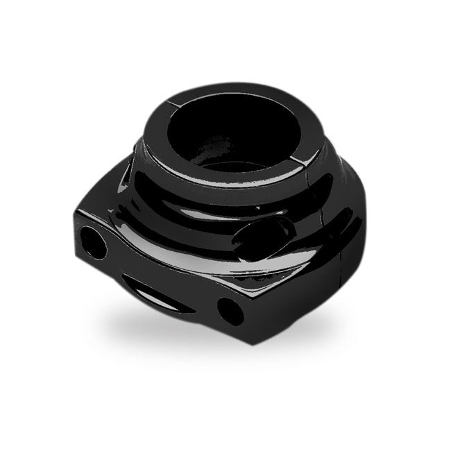Performance Machine Contour Throttle Clamp. Black – 2008–2025 H-D with E-throttle