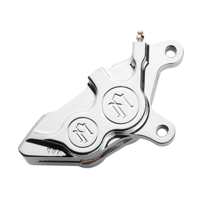 Performance Machine 4-P 137x4B Caliper. Bolt-on, 11.5" Right Front. Chrome – Right Front: 2000–2014 Softail…