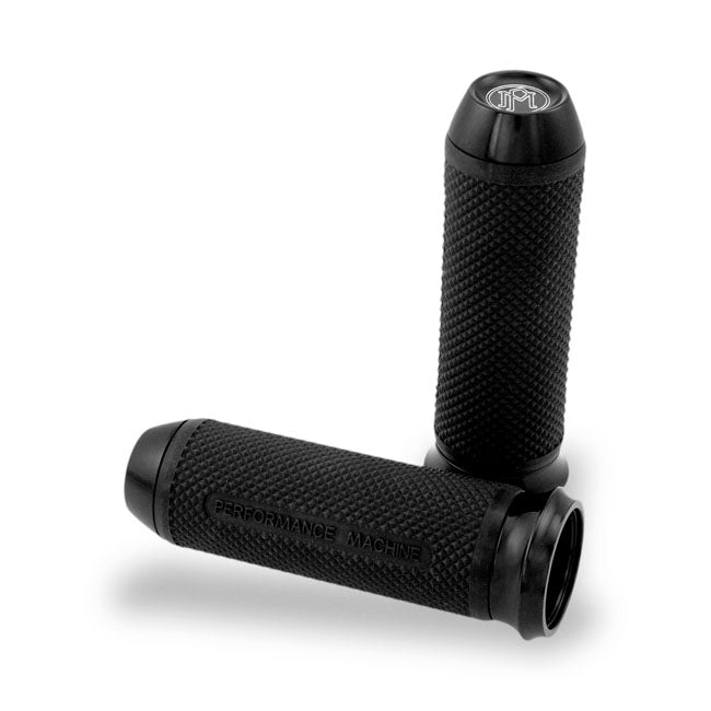 Performance Machine Elite Handlebar Grip Set. Black – 1974–2022 H-D with Single or Dual…