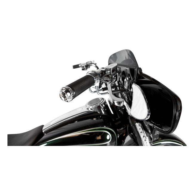 Apex Handlebar Grips. Chrome