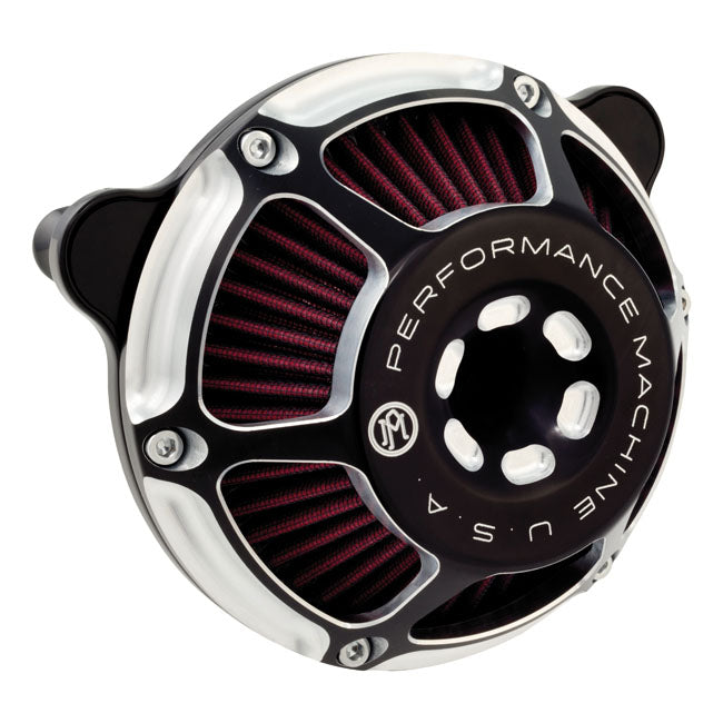 Performance Machine ''Max HP'' Air Cleaner Kit. Black CC – CV Carburetor: 1993–2006 All Big Twin…