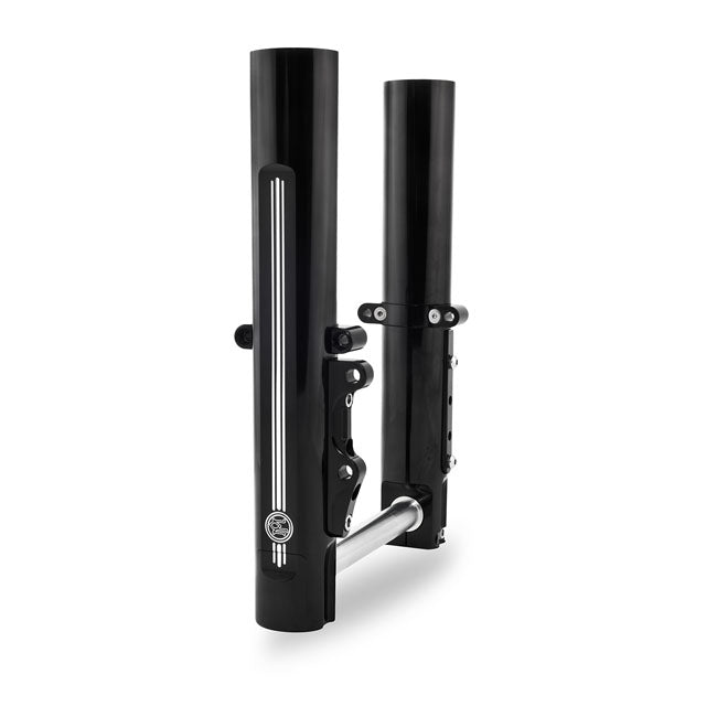 Performance Machine Lower Leg Assembly, Dual Disc. Black Contrast Cut – 2014–2016 FLT/Touring