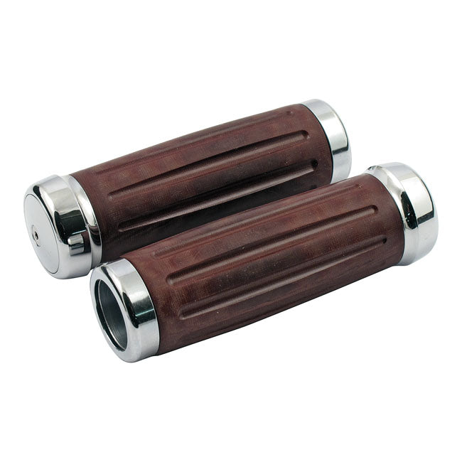 Riverside Custom Bakelite® Retro Handlebar Grip Set. Int. Throttle – 1" Handlebars Equipped with a Custom…