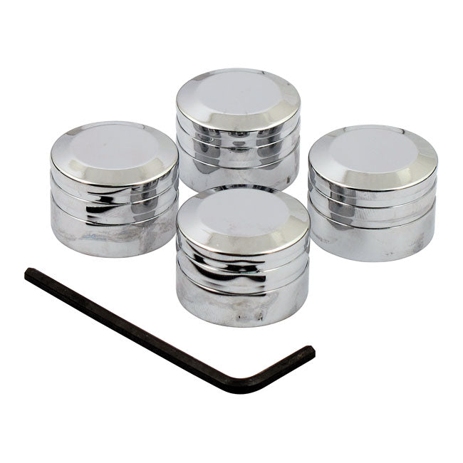 Riverside Custom Head Bolt Cover Kit. Chrome Aluminium – L1985–2017 Big Twin; 1986–2022 XL…