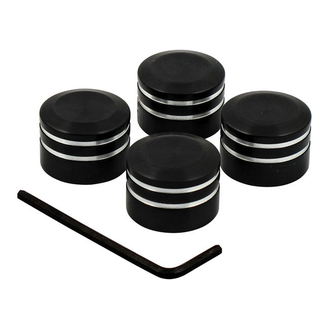 Riverside Custom Head Bolt Cover Kit. Black Aluminum – L1985–2017 Big Twin; 1986–2022 XL…
