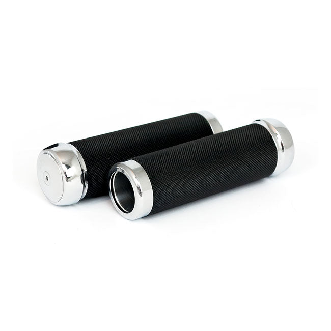 Riverside Custom Riverside Knurled Billet Aluminum Grips Black – 1" Handlebars Equipped with a Custom…