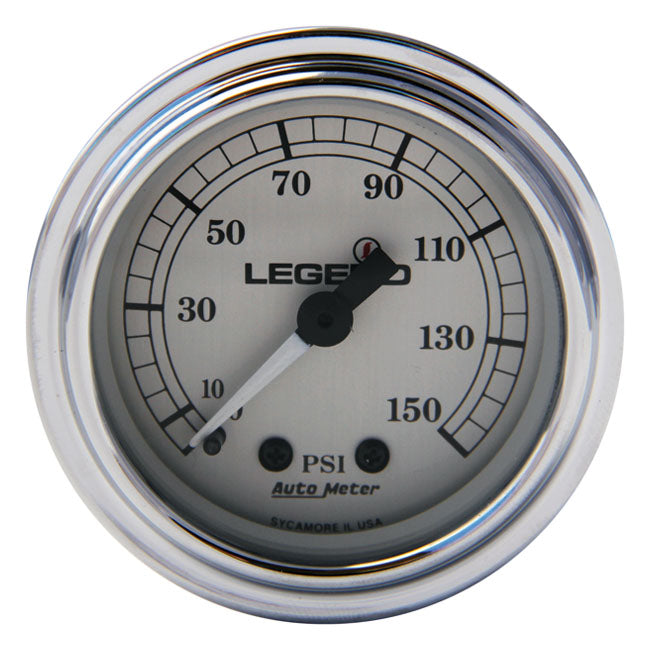 Legend Air Suspension Air Gauge, Silver – 1997–2013 FLT/Touring