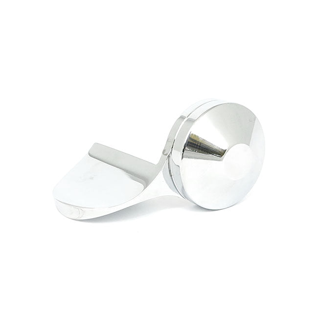 Avon Grips Throttle Assist End Cap Air Cushion, Chrome – 1996–2022 H-D with Dual Throttle Cables
