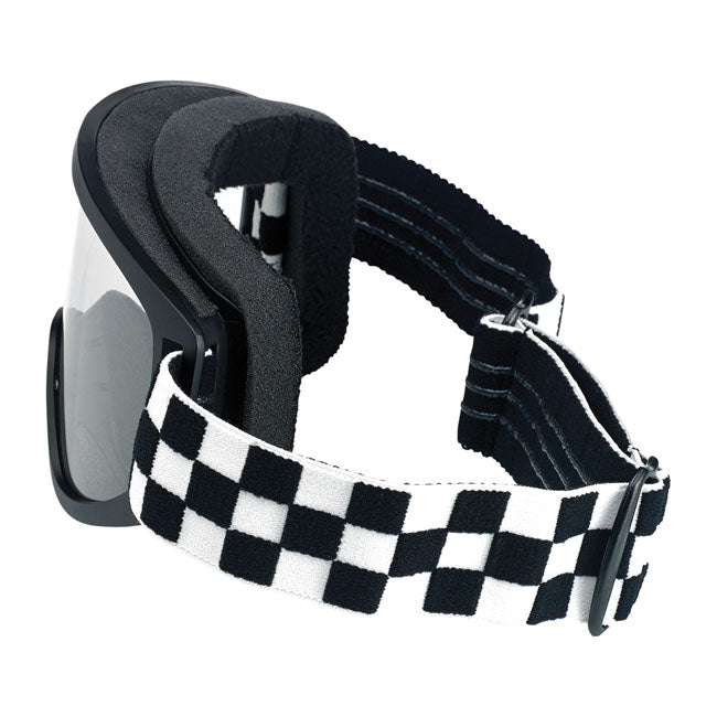 Biltwell Moto 2.0 Checkers Goggles Black/White – Most Open Face Helmets and Full Face…