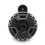 Arlen Ness Billet Horn Kit, Deep Cut. Black CC – Universal