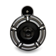 Arlen Ness Billet Horn Kit, Slot Track. Black CC – Universal