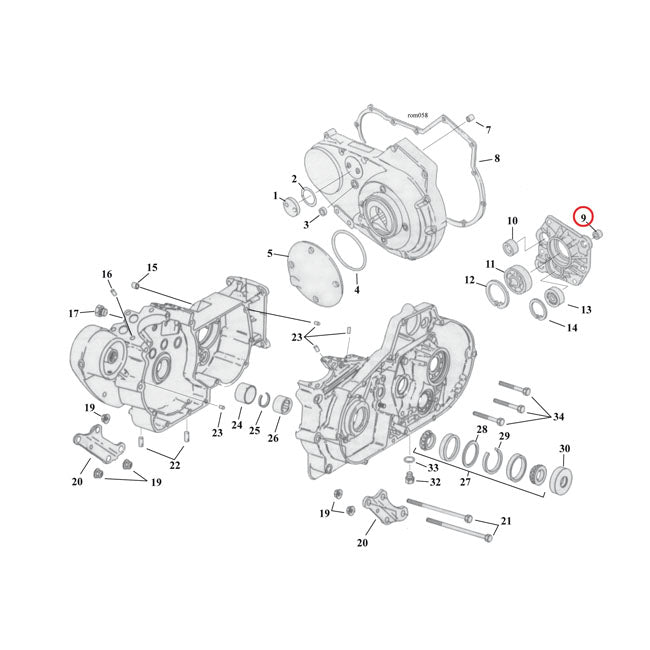 MCS Dowel Pin, Cylinder/Transm. Trap Door – Cylinder Head & Case: 1984–1999 EVO Big…