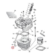 MCS Dowel Pin, Cylinder/Transm. Trap Door – Cylinder Head & Case: 1984–1999 EVO Big…