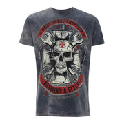 West Coast Choppers WCC Mechanic T-shirt Vintage Blue – S