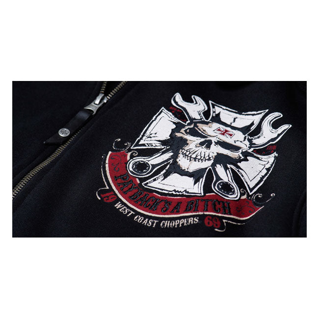 West Coast Choppers Wcc Mechanic Zip Hoodie Black