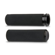 Arlen Ness Knurled Fusion Grips, Black – 1974–2022 H-D with Single or Dual…