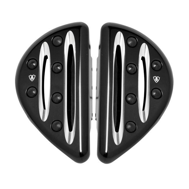 Arlen Ness Deep Cut Passenger Floorboards. Black – FLHX/Universal Peg Mount