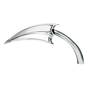 Arlen Ness Scoop Chrome Mirror, Left – USE P/N 544044 FOR YAMAHA