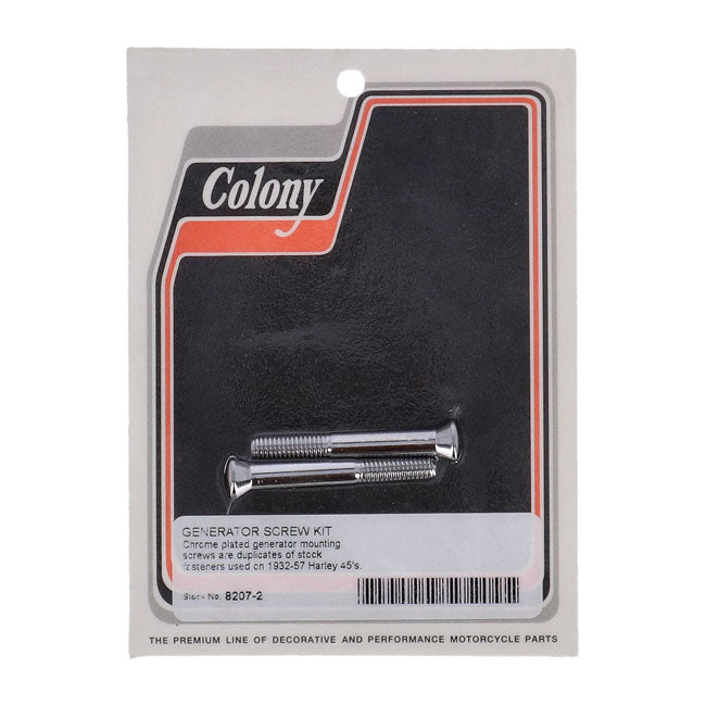 Colony Generator Mount Kit. Chrome. OEM Style – 1937–1957 45" Flathead
