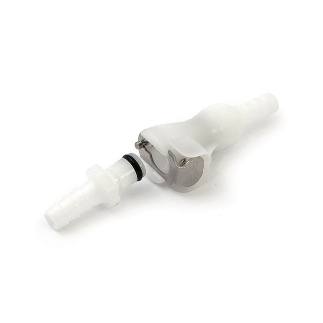 Motion Pro Fuel Hose Connector. 1/4" I.D. Single Shut Off – Universal