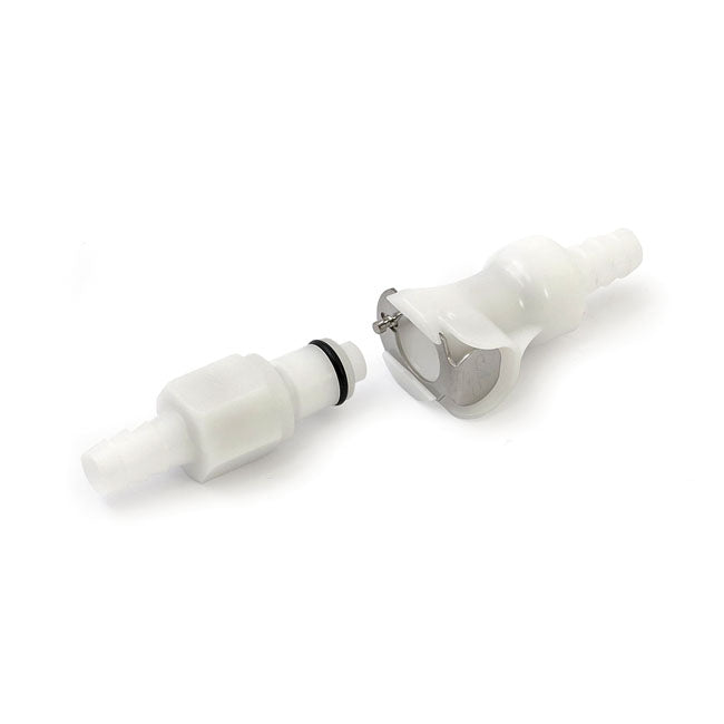 Motion Pro Fuel Hose Connector. 5/16" I.D. Dual Shut Off